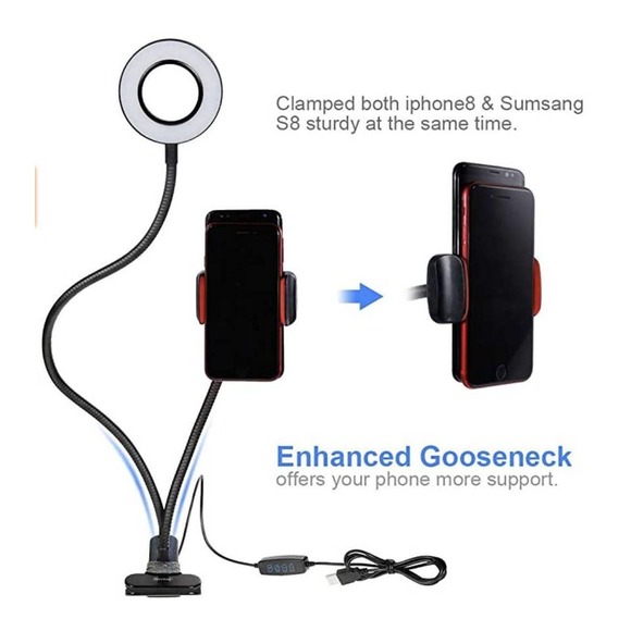 Selfie Ring Light Cellphone Holder - Picture 4 of 6